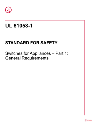 UL 61058-1 PDF UL 61058-1 PDF